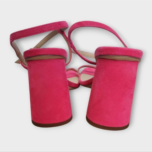Sam Edelman Strappy Block Heel Sandals Pink 6.5 - Picture 4 of 7